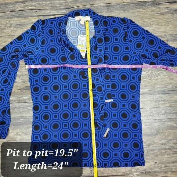 Michael Michael Kors Tie Neckline Jersey Knit Blouse New With Tag Size Medium - Picture 8 of 9